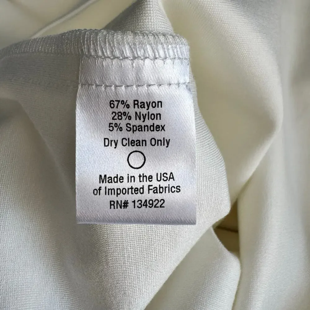 Emerson Fry Edie Turtleneck Dress Ivory Ponte Mod Mini Size S New With Tags - Picture 12 of 12